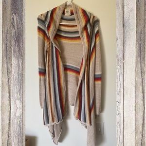 Billabong Rainbow Striped Beach Ramblin Cardigan